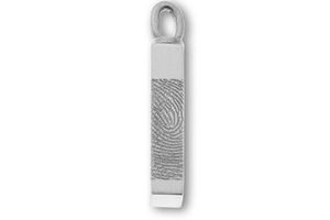 Produktbild Fingerbadruckschmuck anhaenger-rechteck-klein-mit-fingerabdruck